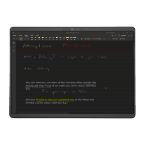 onenote taking notes with windows ink