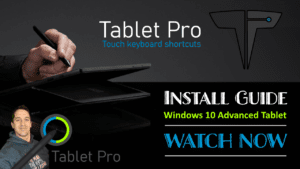 Tablet pro touch screen hotkeys