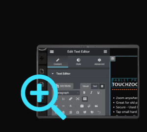 Touch zoom desktop
