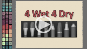 4 wet 4 dry media thumbnail for rebelle drawing application
