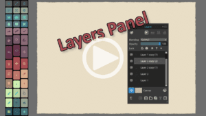 layers panel thumbnail for rebelle drawing application