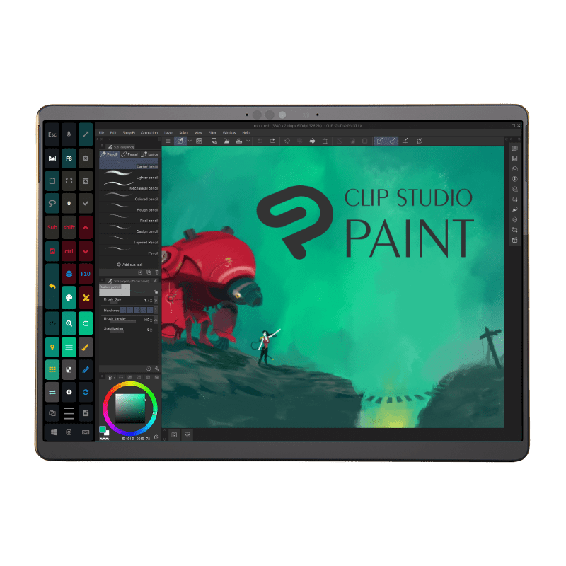 clip studio paint ex drawing tablet pro touch hotkeys Artist Pad