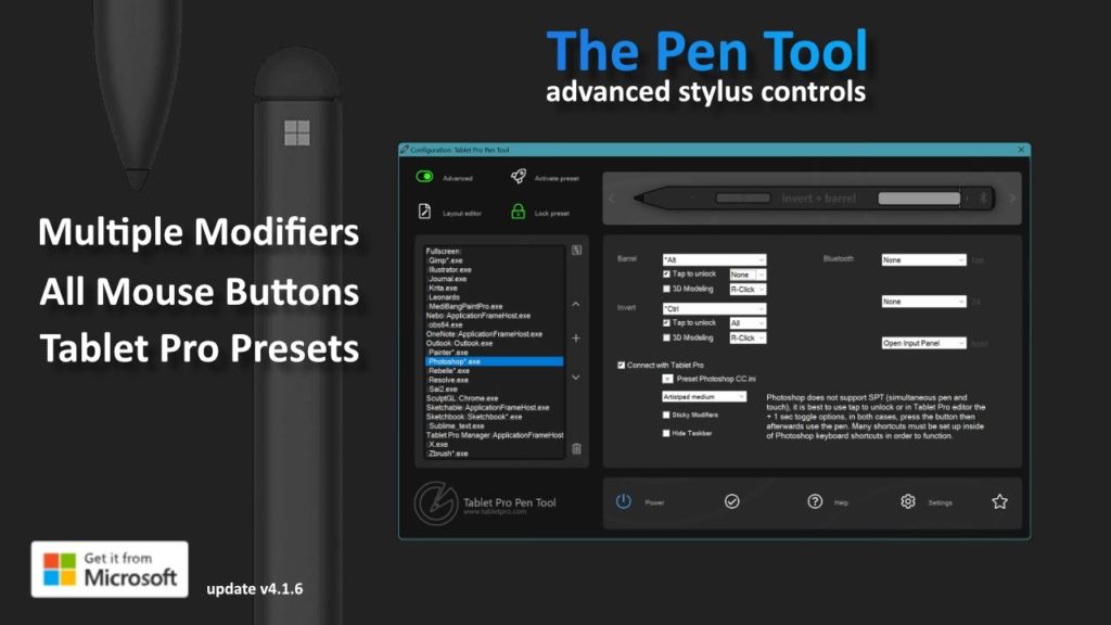 surface pen advanced side button modifiers zbrush blender