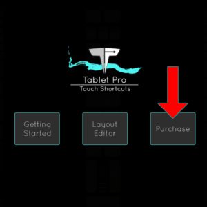 tablet pro purchase open purchase button in manager app
