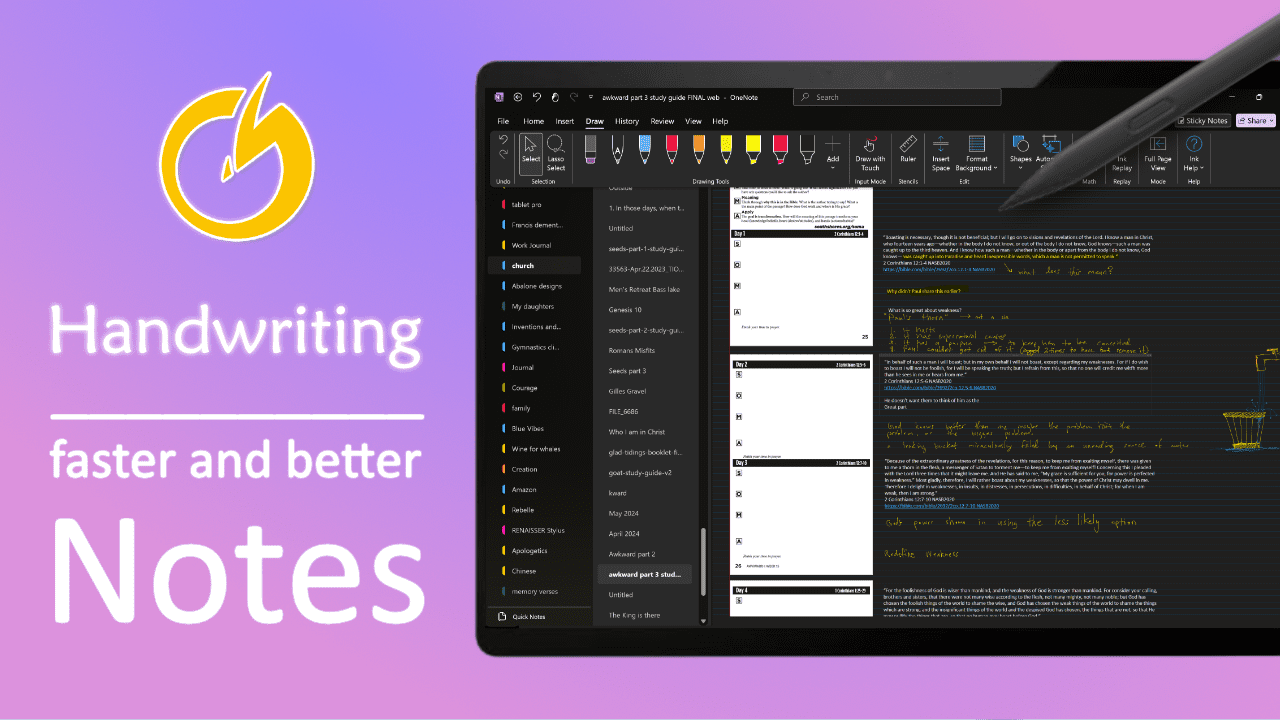 handwriting in windows 11 windows ink tools